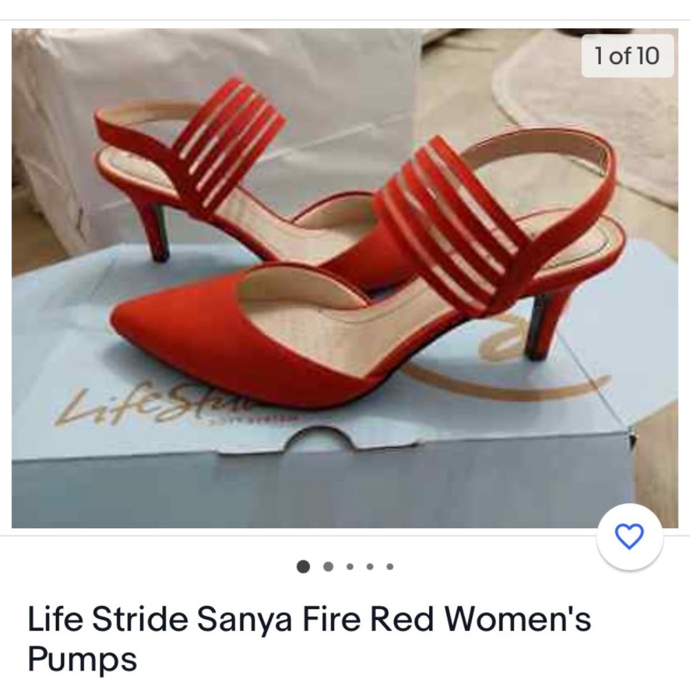 Red Strappy Heel-New